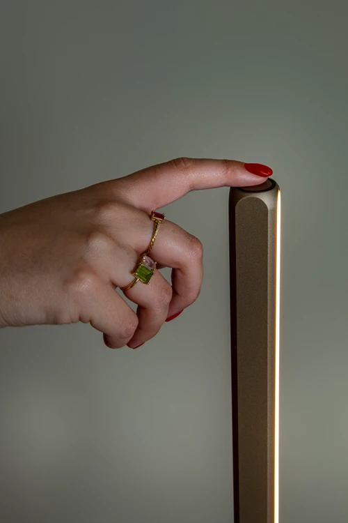 Lucide BRAGA - Vloerlamp - Ø 30 cm - LED Dimb. - CCT - 1x22W 2700K/4000K - Koffie | Premium - sfeer 3